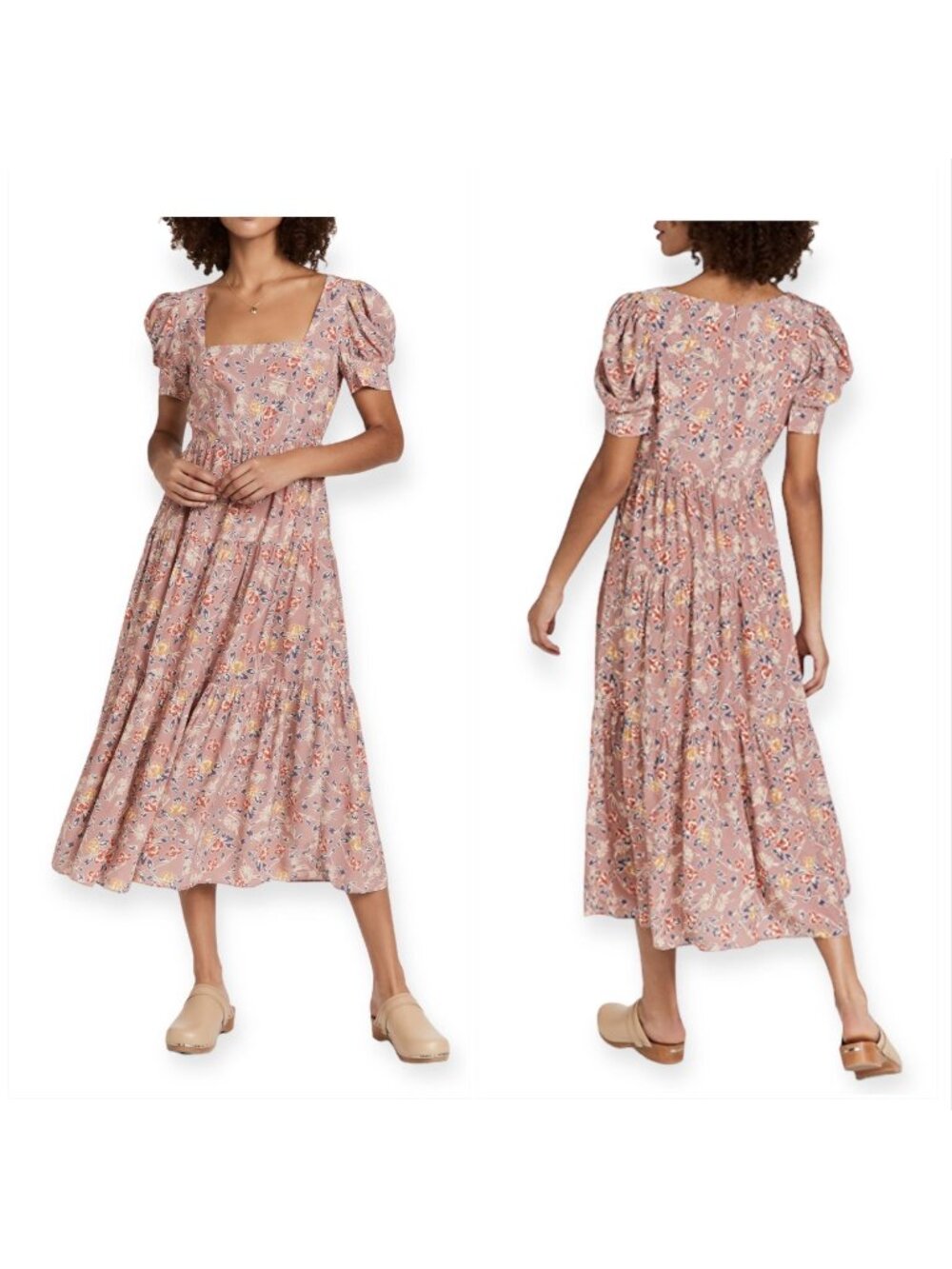 NWT  Yumi Kim Gretchen Dress, Floral Print Midi Dress, Size M